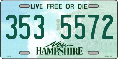 NH license plate 3535572
