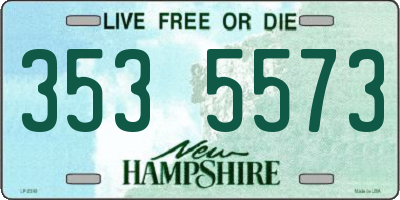 NH license plate 3535573