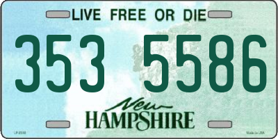 NH license plate 3535586
