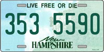 NH license plate 3535590