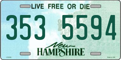 NH license plate 3535594