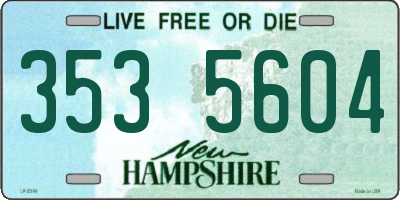 NH license plate 3535604
