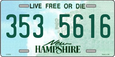 NH license plate 3535616