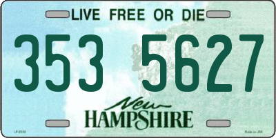 NH license plate 3535627