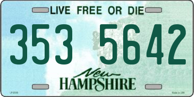 NH license plate 3535642