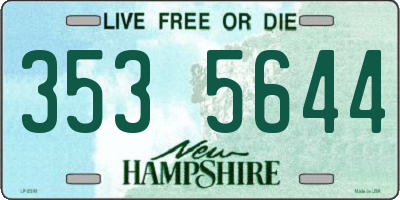 NH license plate 3535644