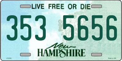 NH license plate 3535656