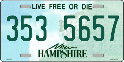 NH license plate 3535657