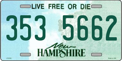 NH license plate 3535662