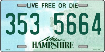 NH license plate 3535664