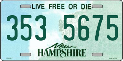 NH license plate 3535675