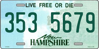 NH license plate 3535679
