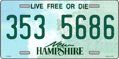 NH license plate 3535686