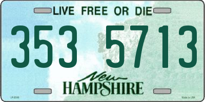 NH license plate 3535713