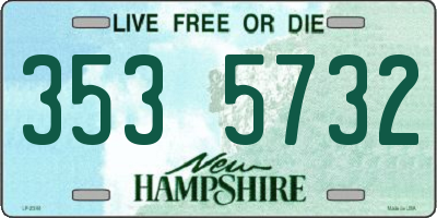 NH license plate 3535732
