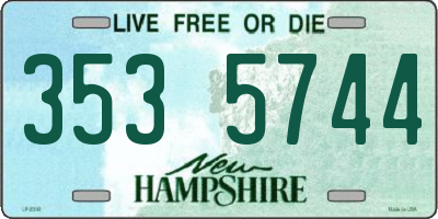 NH license plate 3535744