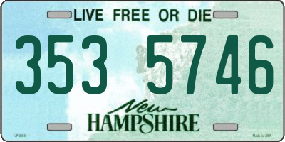 NH license plate 3535746
