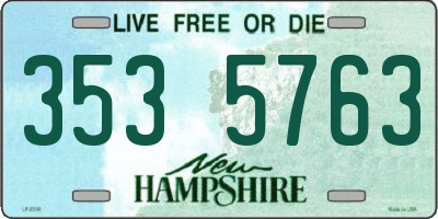 NH license plate 3535763