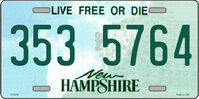NH license plate 3535764