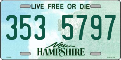 NH license plate 3535797