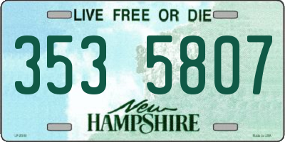 NH license plate 3535807