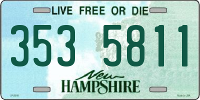 NH license plate 3535811