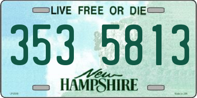 NH license plate 3535813
