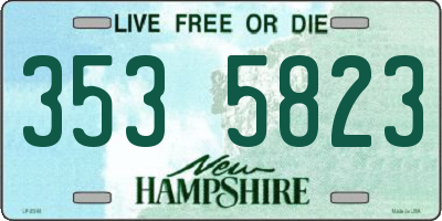 NH license plate 3535823