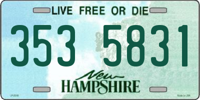 NH license plate 3535831