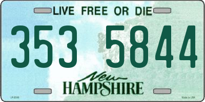 NH license plate 3535844