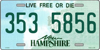 NH license plate 3535856