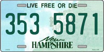 NH license plate 3535871