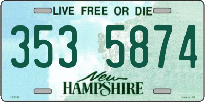 NH license plate 3535874