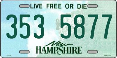 NH license plate 3535877