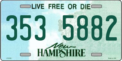 NH license plate 3535882