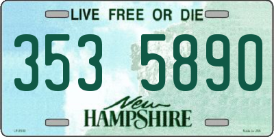 NH license plate 3535890