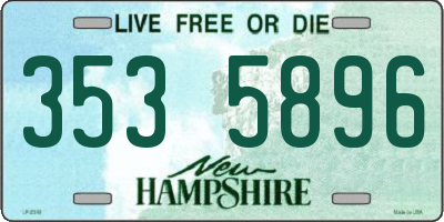 NH license plate 3535896