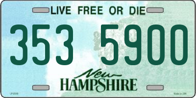 NH license plate 3535900