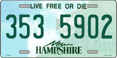 NH license plate 3535902