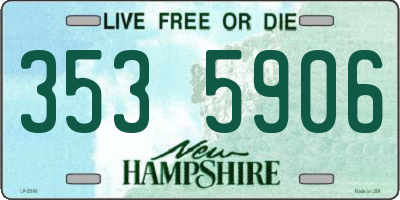 NH license plate 3535906