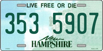 NH license plate 3535907