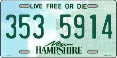 NH license plate 3535914