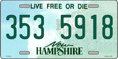 NH license plate 3535918
