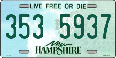 NH license plate 3535937