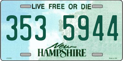NH license plate 3535944