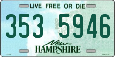 NH license plate 3535946