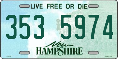NH license plate 3535974