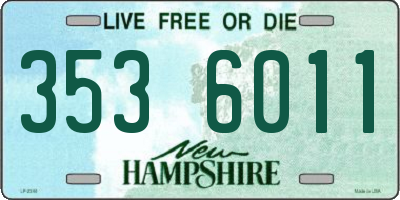 NH license plate 3536011