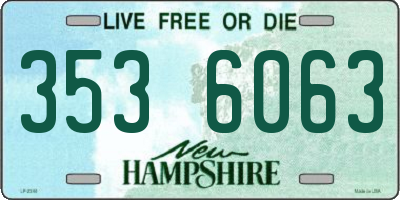 NH license plate 3536063