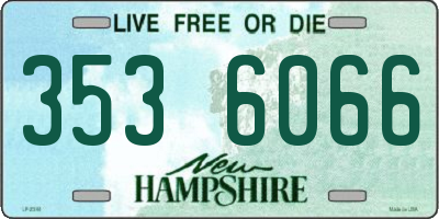 NH license plate 3536066